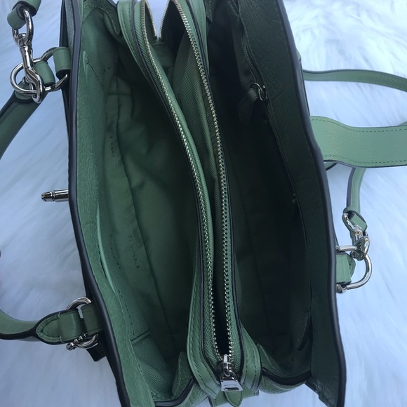 🆕 COACH Grain Leather Mercer 24 Clover Green - Picture 6 of 8
